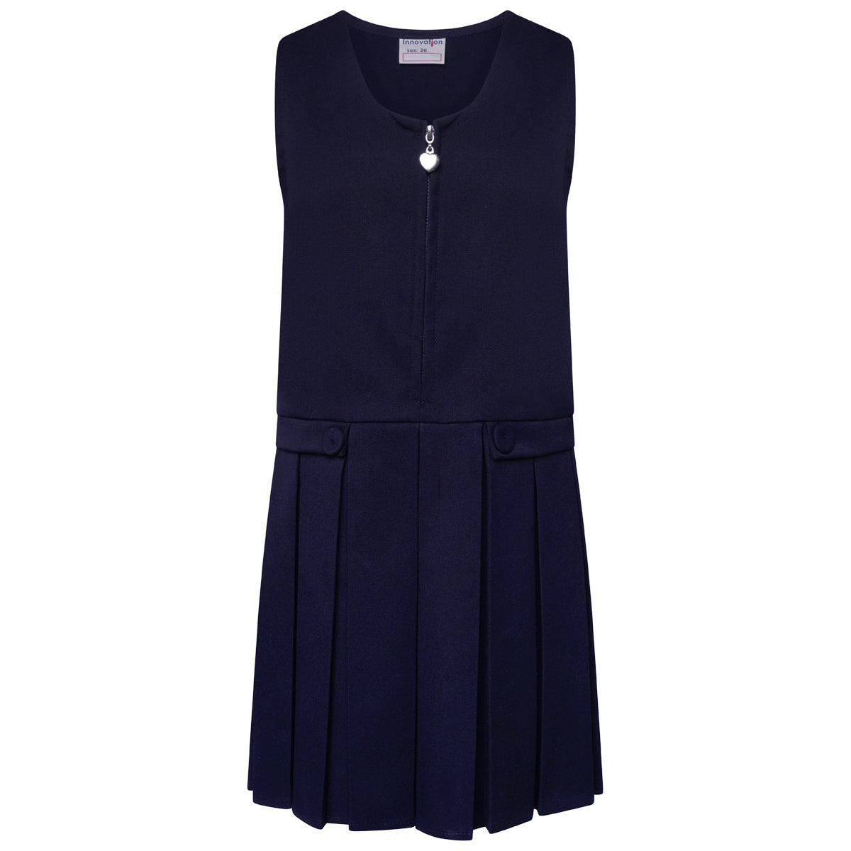 UNV Heart Zip Pleat Pinafore