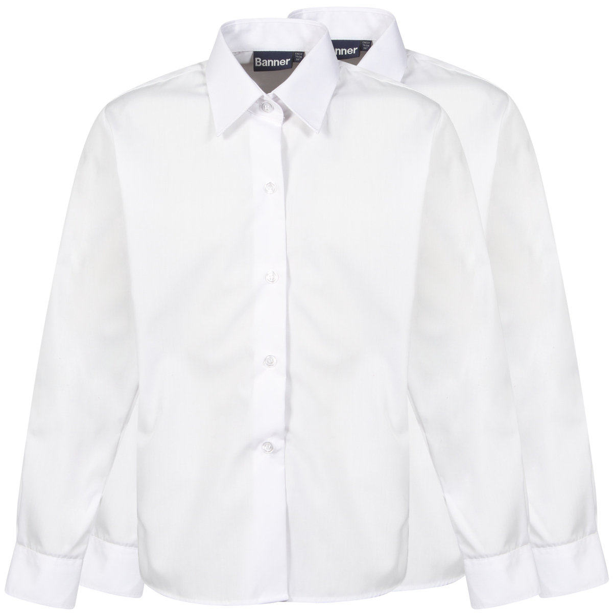 UNV Girls' Long Sleeve Shirt (Twin Pack)