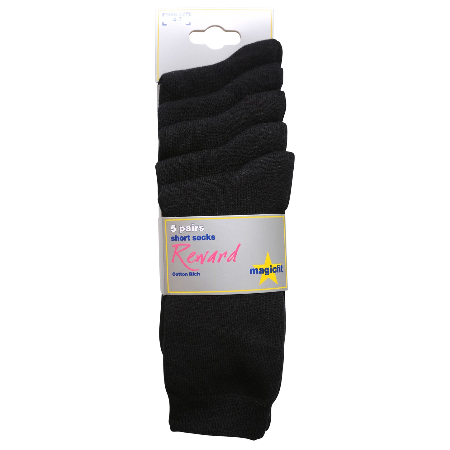 UNV Black Short Socks (5 Pack)