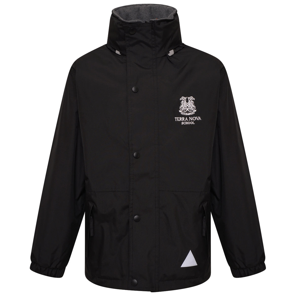 TN Fleece Lined Coat Black (Year 5 - Year 8)