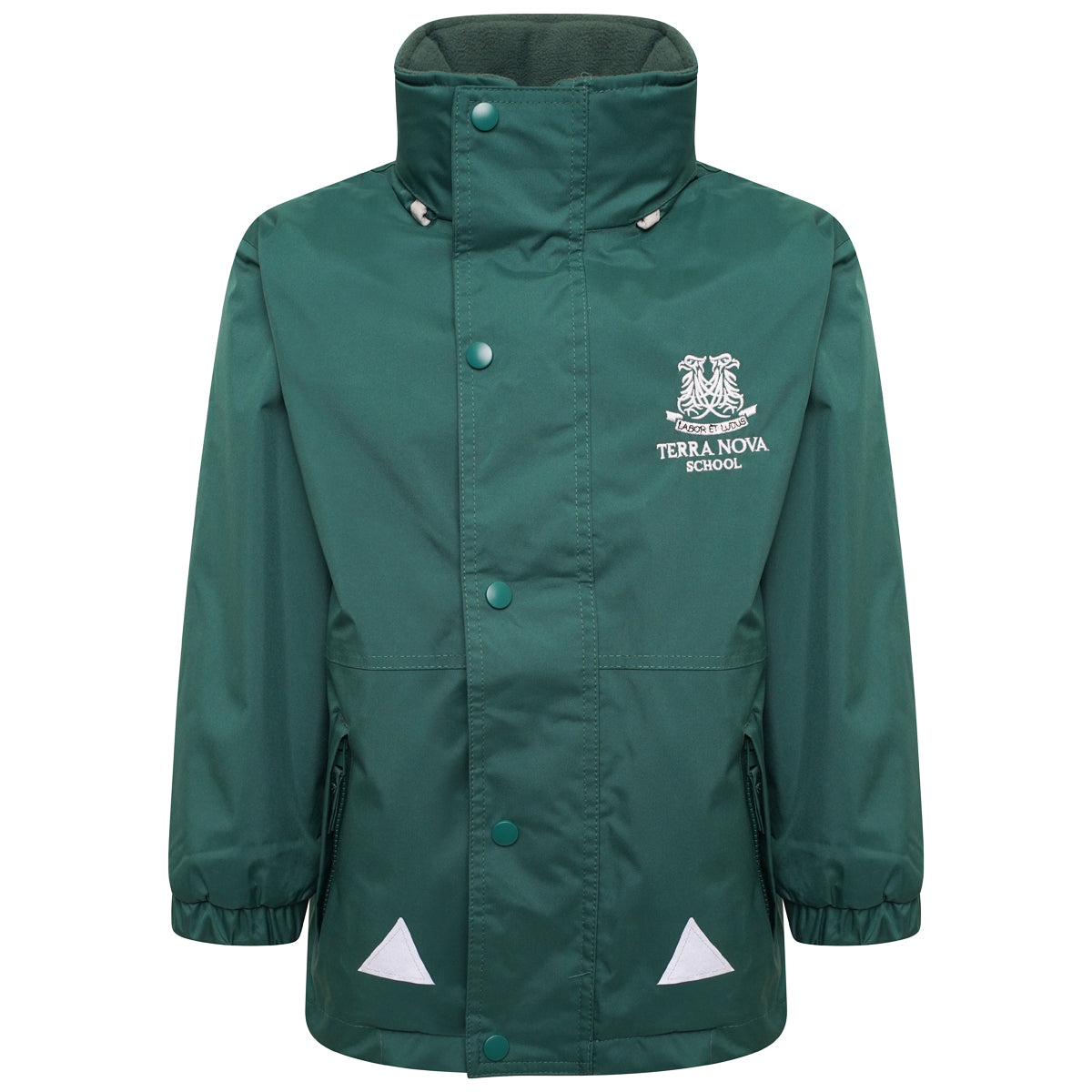 Green Fleece Lined Coat (Nursery - Year 4)